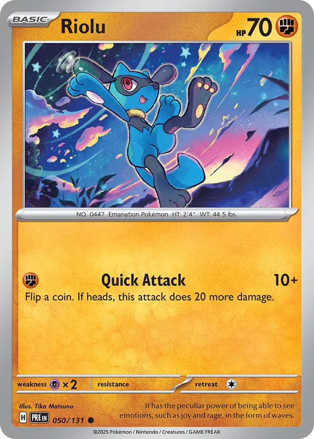 Riolu Prismatic Evolutions 050/131 Common