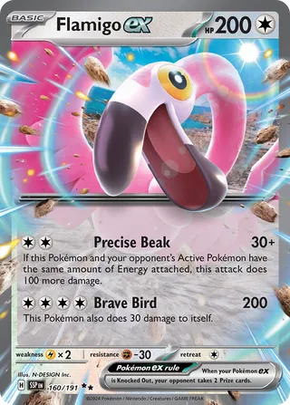 Flamigo ex (Surging Sparks 160/191)
