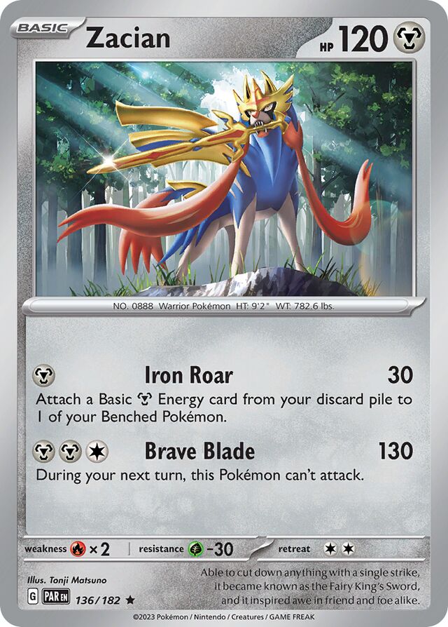 Zacian Paradox Rift 136/182 Rare