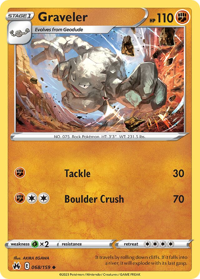 Graveler Crown Zenith 068/159 Uncommon