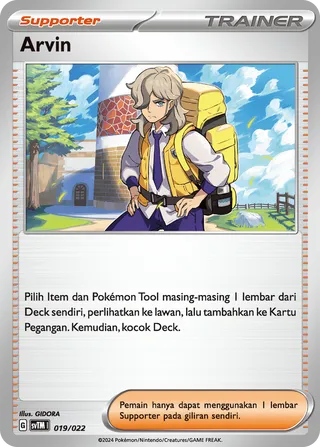Arven (Meowscarada ex Tactics Deck 019/022)