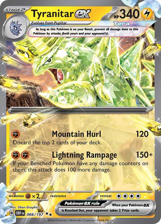 Tyranitarex Obsidian Flames 066/197 Double Rare