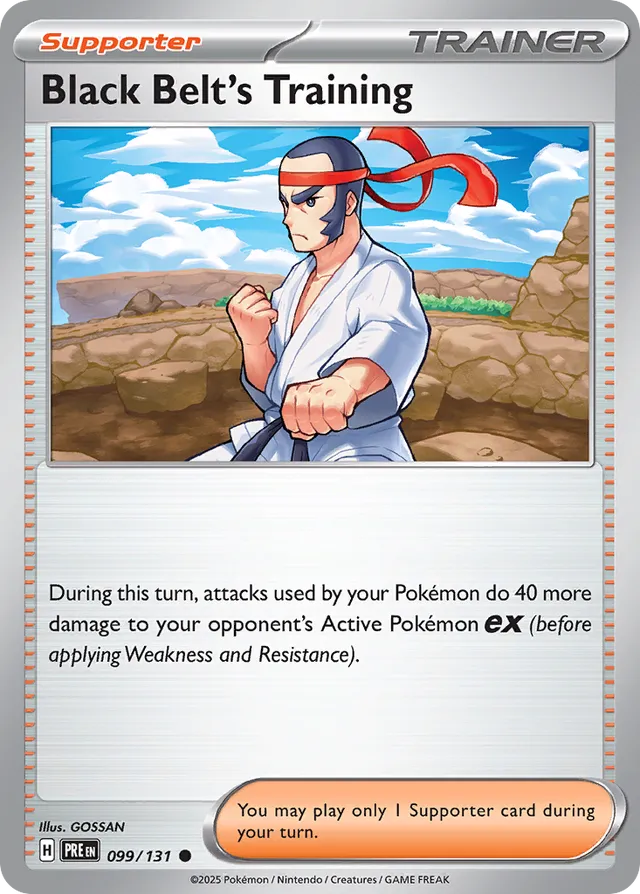 Black Belt's Training Prismatic Evolutions 099/131 Common