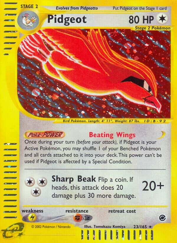 23/165 Pidgeot EX Rare Holo