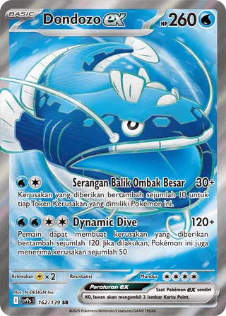 Dondozo ex (Bonds of Destiny 162/139)