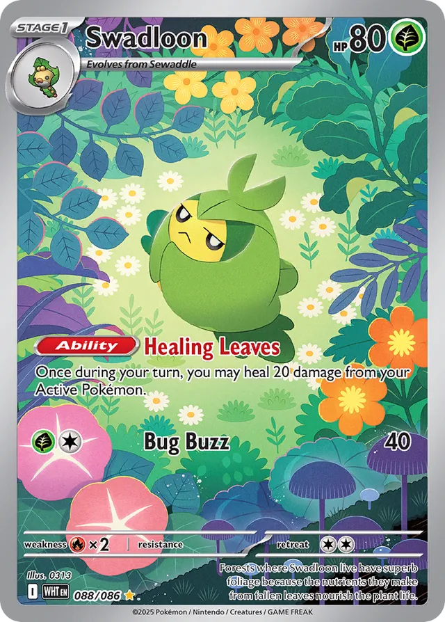 Swadloon White Flare 088/086 Illustration Rare