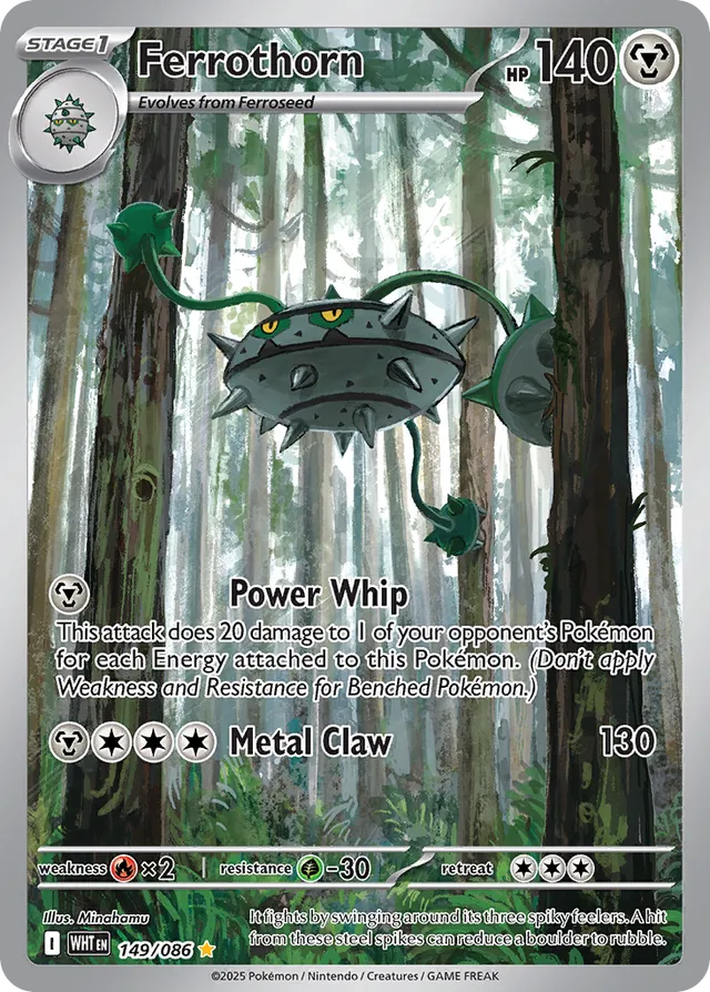 Ferrothorn White Flare 149/086 Illustration Rare