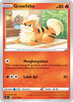 Growlithe (Fusion Arts 012/100)