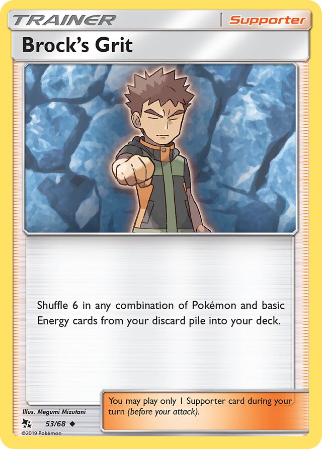 Brock's Grit Hidden Fates 53/68 Uncommon