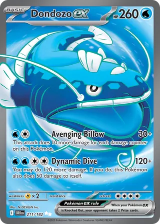 Dondozo ex (Destined Rivals 211/182)