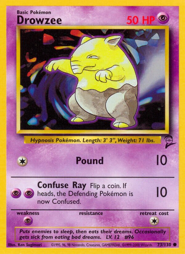 Drowzee Base 2 73/130 Common