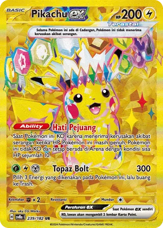 Pikachu ex (Stellar Lightning 239/182)