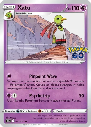 Xatu (Pokémon GO 033/071)