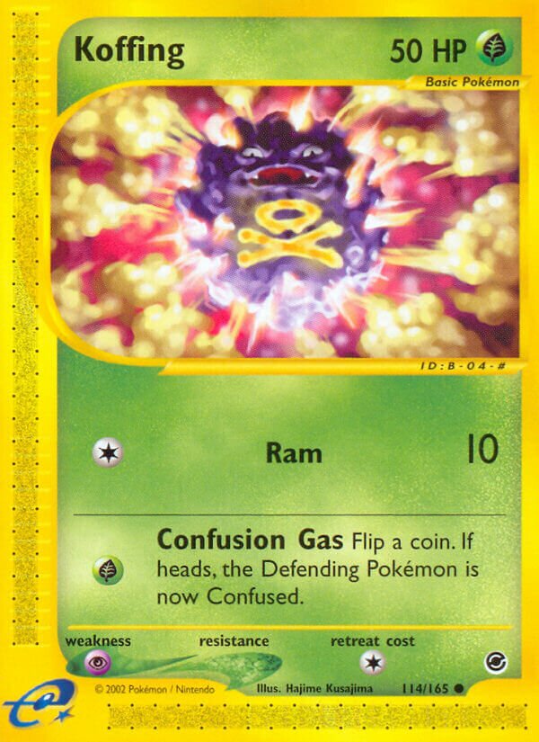 114/165 Koffing EX Common