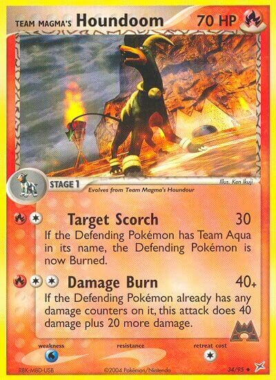 Team Magma's Houndoom Team Magma vs Team Aqua 34/95 Uncommon