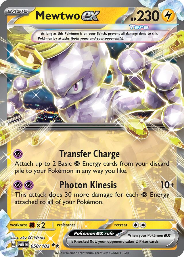 058/182 Mewtwoex PAR Double Rare