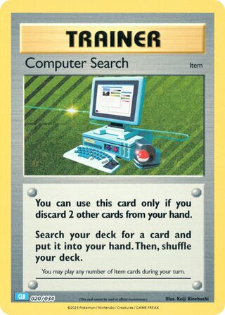 Computer Search (Pokémon TCG Classic (Blastoise) 020/034)