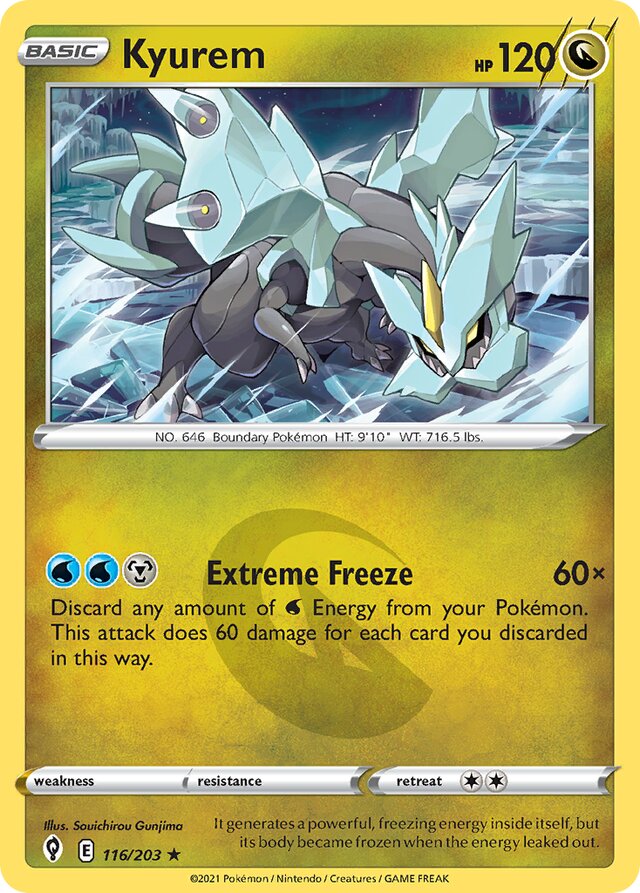 116/203 Kyurem EVS Rare Holo