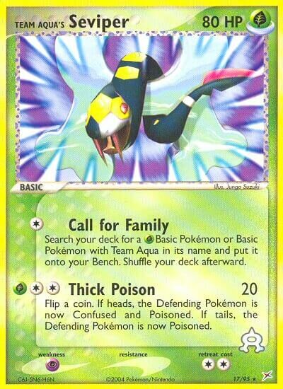 17/95 Team Aqua's Seviper MA Rare