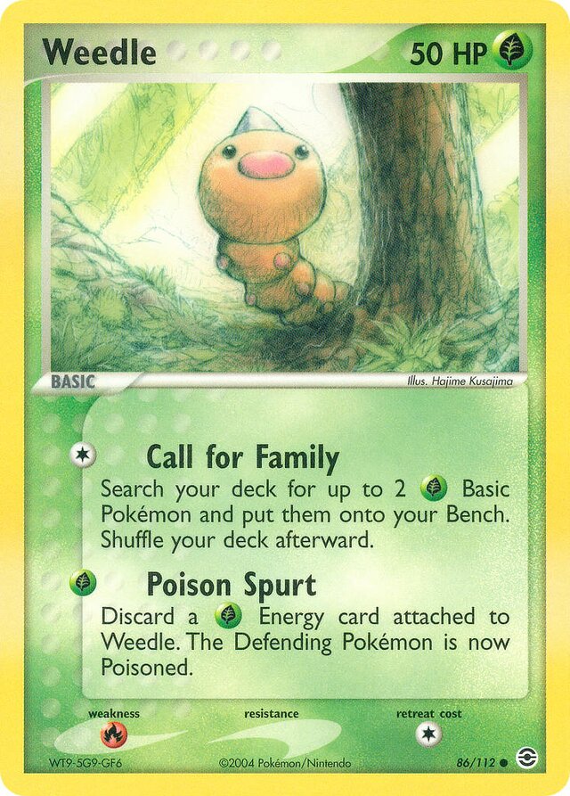 86/112 Weedle RG Common