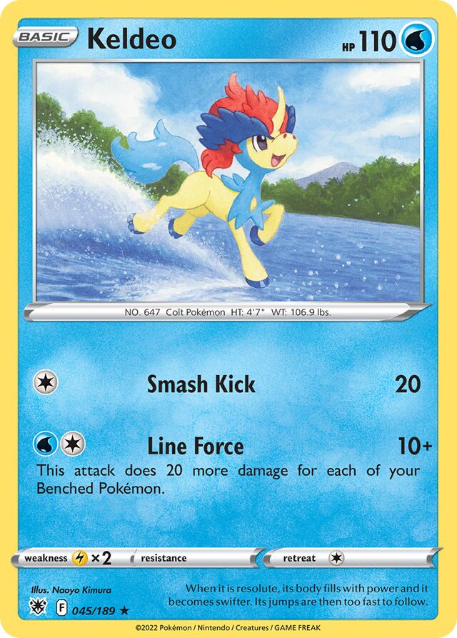 045/189 Keldeo ASR Rare Holo