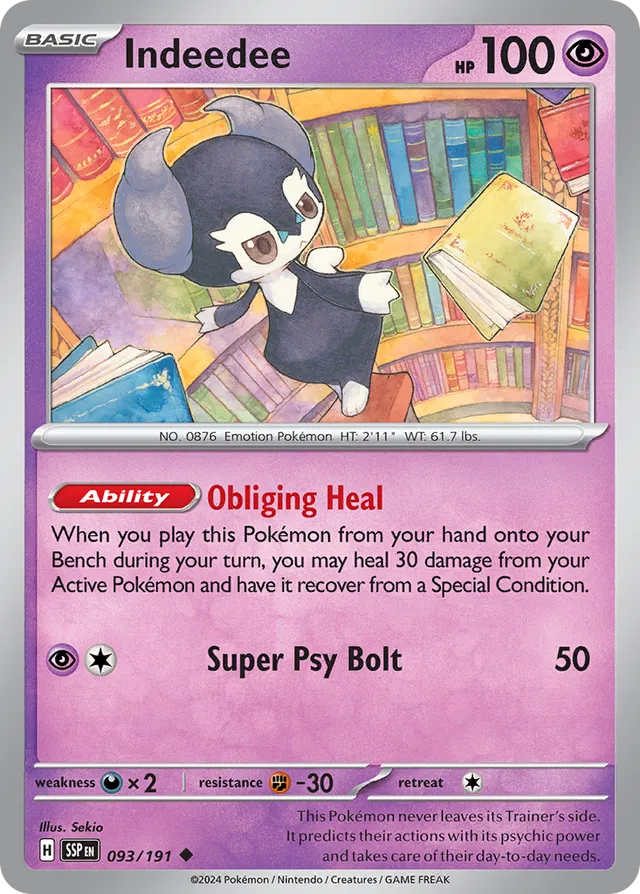 Indeedee Surging Sparks 093/191 Uncommon