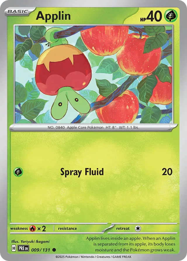 Applin Prismatic Evolutions 009/131 Common