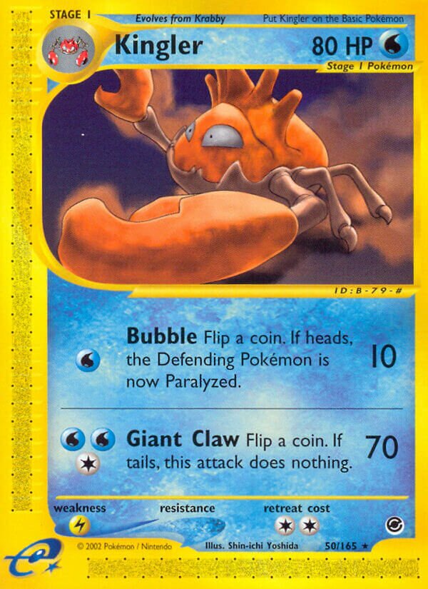 50/165 Kingler EX Rare
