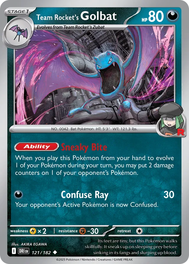 Team Rocket's Golbat Destined Rivals 121/182 Uncommon
