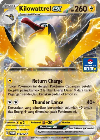 Kilowattrel ex (Scarlet & Violet Promos 133/SV-P)