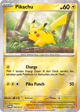 Pikachu (Scarlet & Violet Promos 120/SV-P)