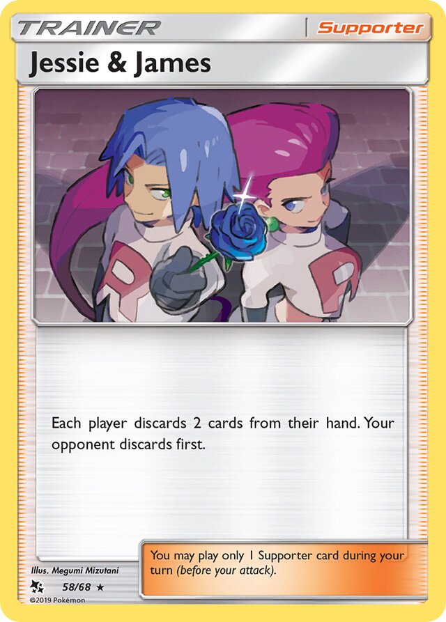 Jessie & James Hidden Fates 58/68 Rare Holo