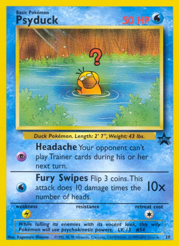 Psyduck Wizards Black Star Promos 20 PROMO