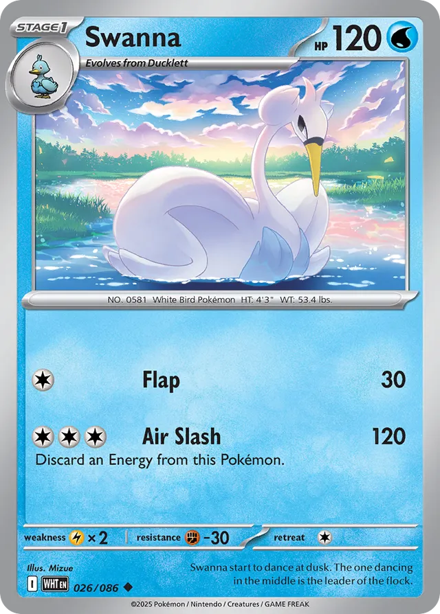 Swanna White Flare 026/086 Uncommon