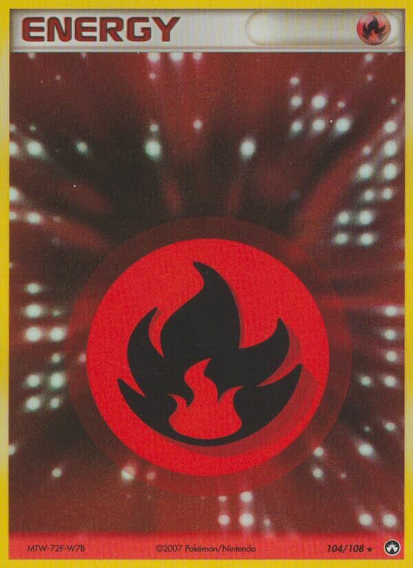 Fire Energy 104/108 3 EX POWER KEEPERS HOLO RARE PTCG