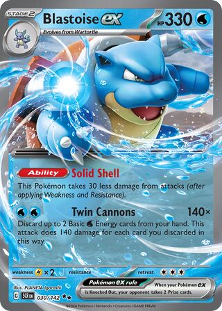 Blastoise ex (Stellar Crown 030/142)