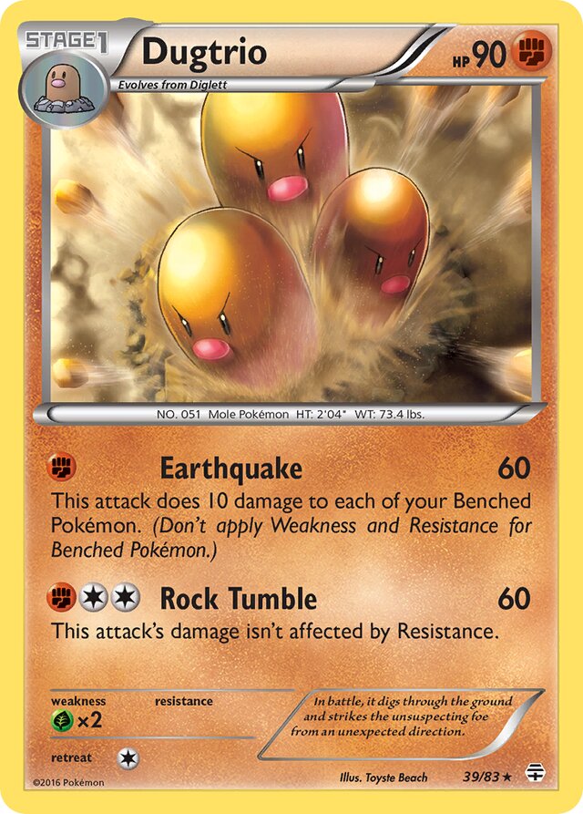 Dugtrio Generations 39/83 Rare