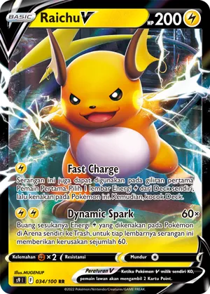 Raichu V (Star Birth 034/100)