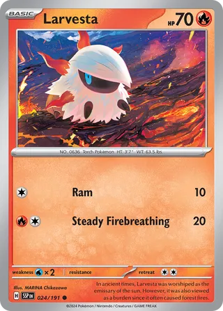 Larvesta (Surging Sparks 024/191)