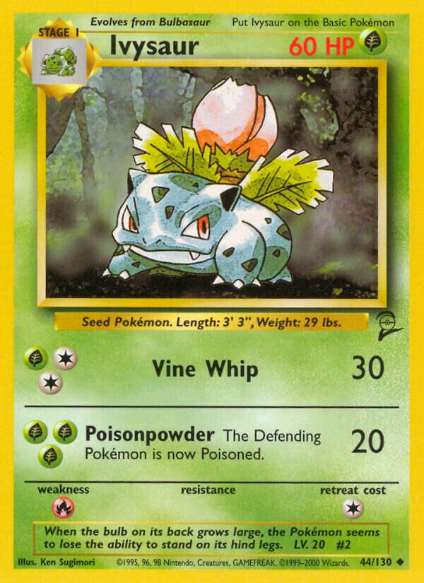 Ivysaur Base 2 44/130 Uncommon