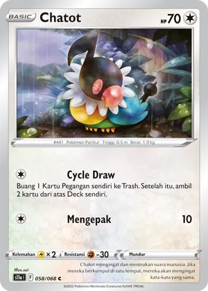 Chatot (Incandescent Arcana 058/068)