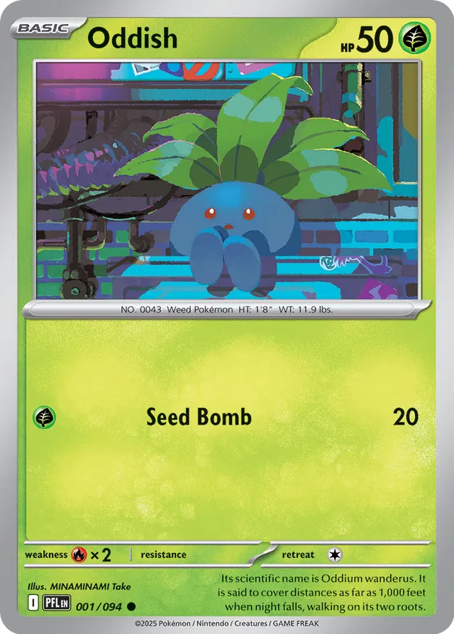 001/094 Oddish PFL Common