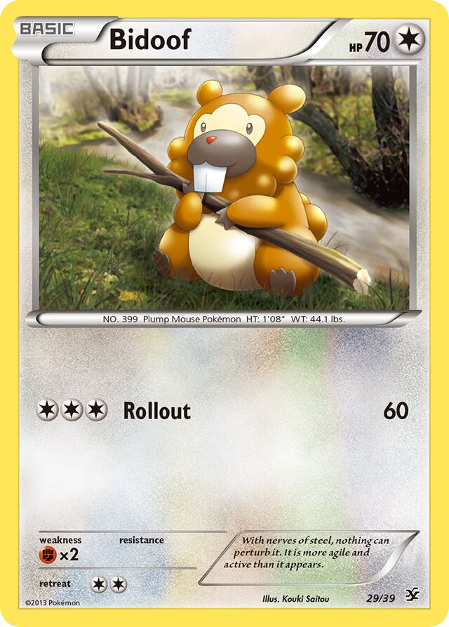 Bidoof Kalos Starter Set 29/39