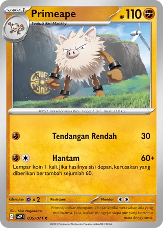 Primeape (Snow Hazard 039/071)