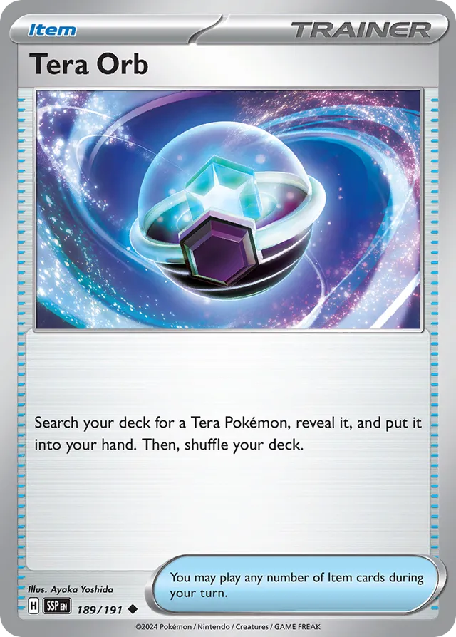 189/191 Tera Orb SSP Uncommon