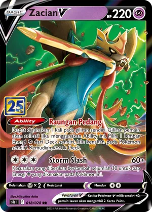 Zacian V (25th Anniversary Collection 018/028)