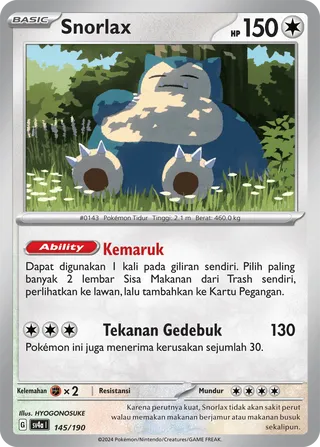Snorlax (Shiny Treasure ex 145/190)
