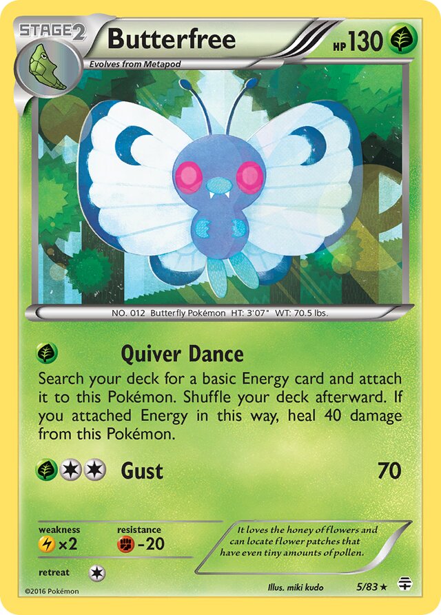 Butterfree Generations 5/83 Rare Holo