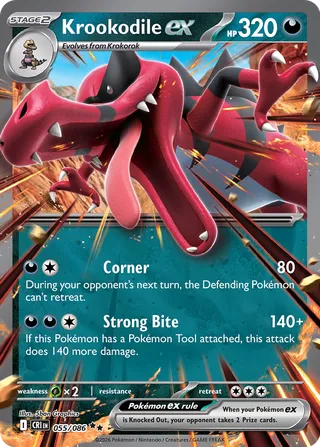 Krookodile ex (Chaos Rising 055/086)