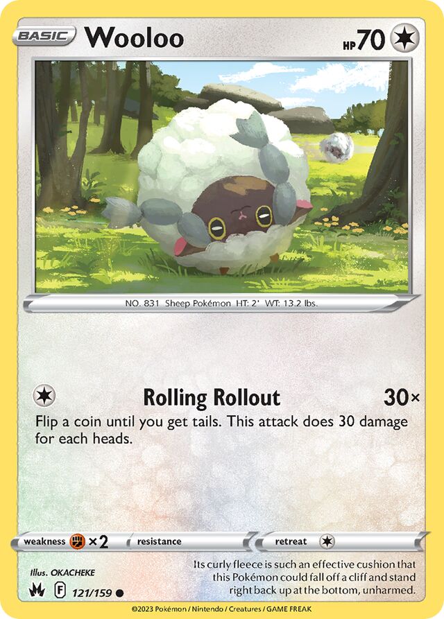 Wooloo Crown Zenith 121/159 Common
